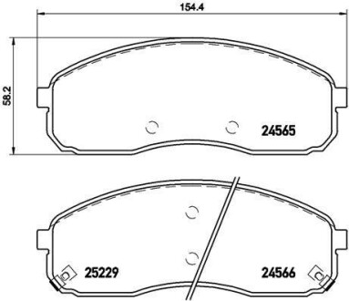 Гальмівні колодки дискові BREMBO P 30 058