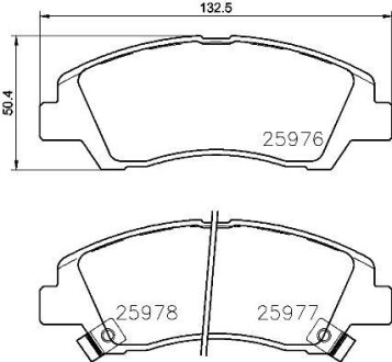 Гальмівні колодки дискові BREMBO P 30 076