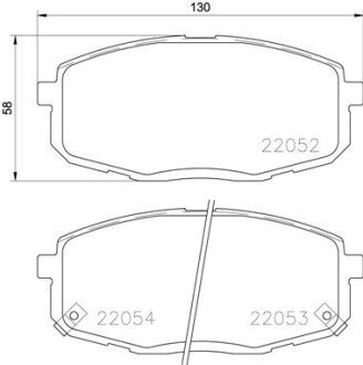 Гальмівні колодки дискові BREMBO P 30 077