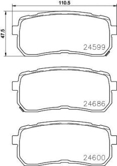 Гальмівні колодки дискові BREMBO P 30 080