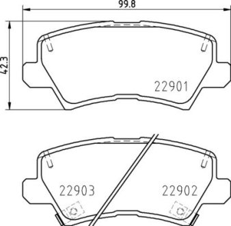 KLOCKI HAMULCOWE TYL BREMBO P30111