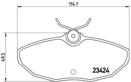 Комплект тормозных колодок, дисковый механизм BREMBO P36013 (фото 1)