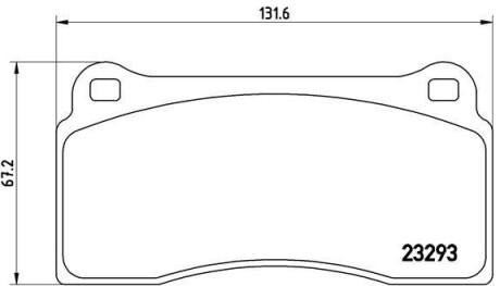 Гальмівні колодки, дискове гальмо (набір) BREMBO P36018