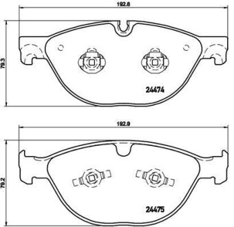 Гальмівні колодки дискові BREMBO P 36 025