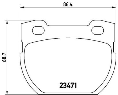 Тормозные колодки BREMBO P44006