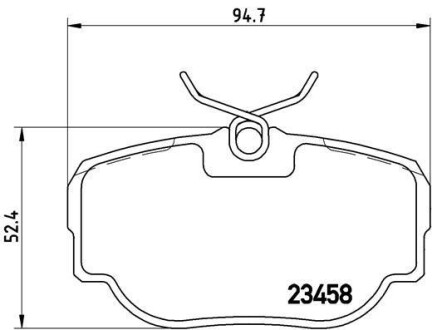 Гальмівні колодки, дискове гальмо (набір) BREMBO P44009