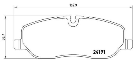 Комплект тормозных колодок из 4 шт. дисков BREMBO P44014