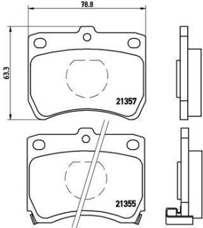 Гальмівні колодки, дискове гальмо (набір) BREMBO P49013