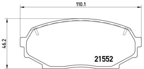 Гальмівні колодки, дискове гальмо (набір) BREMBO P49017