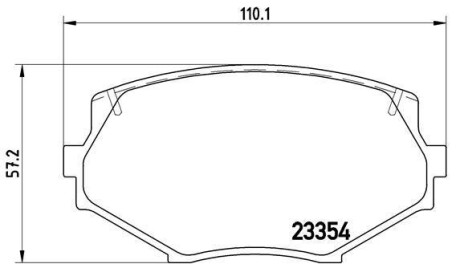 Комплект тормозных колодок, дисковый механизм BREMBO P49020