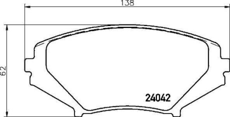 Комплект тормозных колодок, дисковый механизм BREMBO P49034