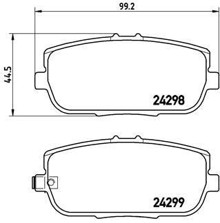 Колодки гальмівні дискові BREMBO P49044