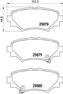 Комплект тормозных колодок из 4 шт. дисков BREMBO P 49 049