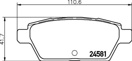 Комплект гальмівних колодок BREMBO P49051