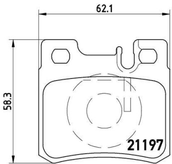 Комплект тормозных колодок из 4 шт. дисков BREMBO P50009 (фото 1)