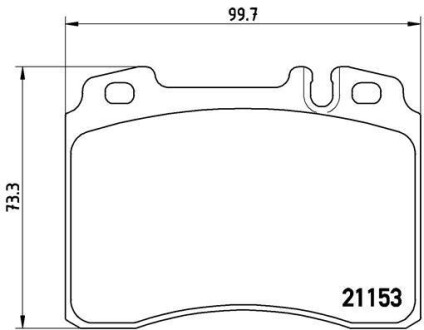 Гальмівні колодки, дискове гальмо (набір) BREMBO P50010