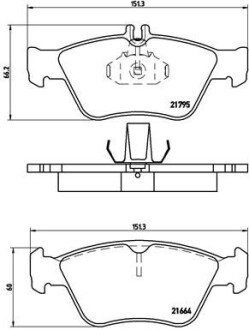 Комплект тормозных колодок из 4 шт. дисков BREMBO P50023