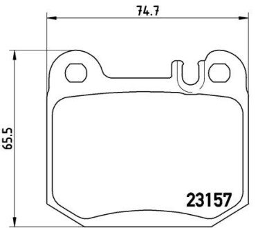 Комплект тормозных колодок из 4 шт. дисков BREMBO P50043