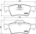 Комплект гальмівних колодок з 4 шт. дисків BREMBO P50064 (фото 1)