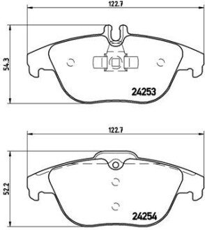 Комплект тормозных колодок из 4 шт. дисков BREMBO P50068