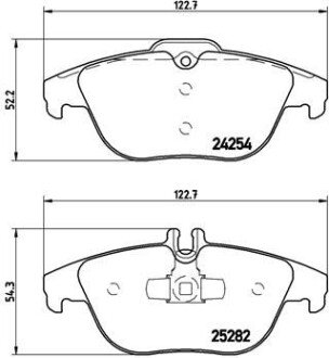 Комплект тормозных колодок из 4 шт. дисков BREMBO P 50 104 (фото 1)