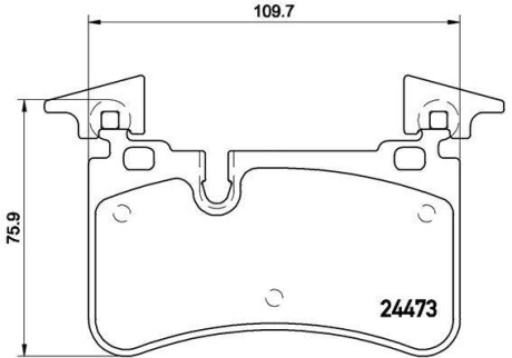 Колодки гальмівні C W204 tyі BREMBO P 50 113