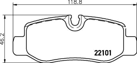 Комплект гальмівних колодок з 4 шт. дисків BREMBO P 50 126