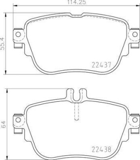 Гальмівні колодки дискові BREMBO P50136