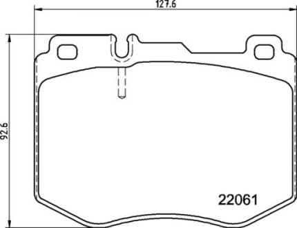 KLOCKI HAMULCOWE PRZOD BREMBO P50145