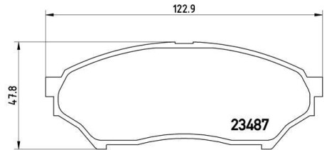 Комплект тормозных колодок, дисковый механизм BREMBO P54028