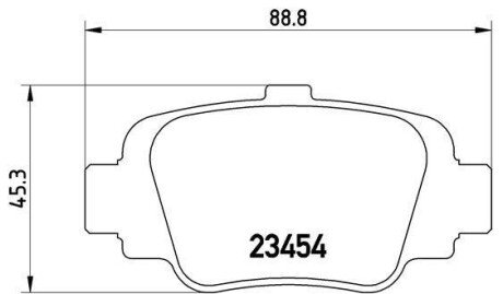 Гальмівні колодки, дискове гальмо (набір) BREMBO P56032