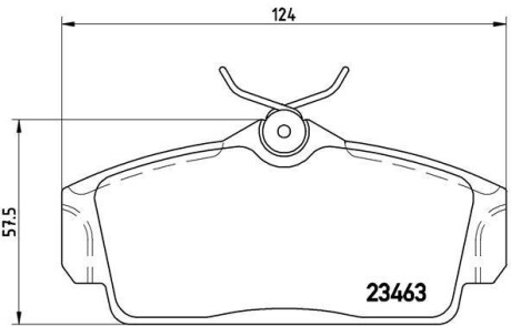 Комплект тормозных колодок, дисковый механизм BREMBO P56036