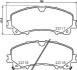 Комплект гальмівних колодок з 4 шт. дисків BREMBO P56106 (фото 1)