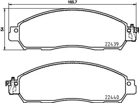 Гальмівні колодки дискові BREMBO P56118 (фото 1)