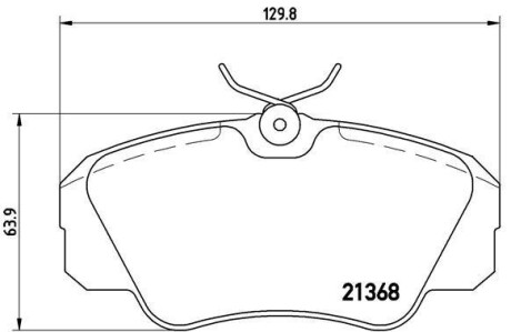 Колодки тормозные передние дисковые BREMBO P59016