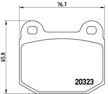 Комплект тормозных колодок, дисковый механизм BREMBO P59025