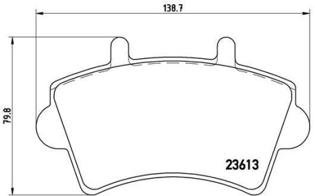 Колодки тормозные передние дисковые BREMBO P59039