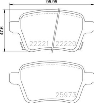 Гальмівні колодки дискові BREMBO P 59 086