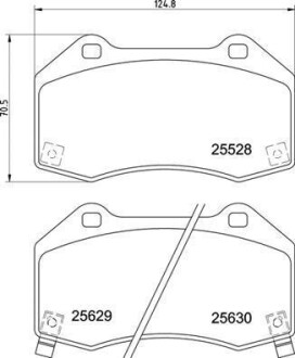 Колодки гальмівні CORSA 14-.. BREMBO P59094 (фото 1)