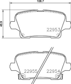 KLOCKI HAMULCOWE TYL BREMBO P59097