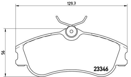 Комплект тормозных колодок, дисковый механизм BREMBO P61069