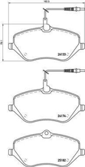 Колодки гальмівні C5,6 P407 BREMBO P61119