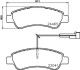 Гальмівні колодки дискові BREMBO P 61 125 (фото 1)