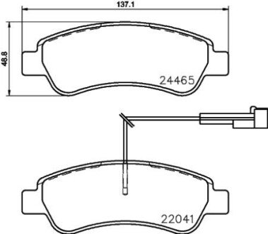 Гальмівні колодки дискові BREMBO P 61 125