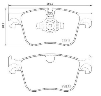 Гальмівні колодки дискові BREMBO P 61 135