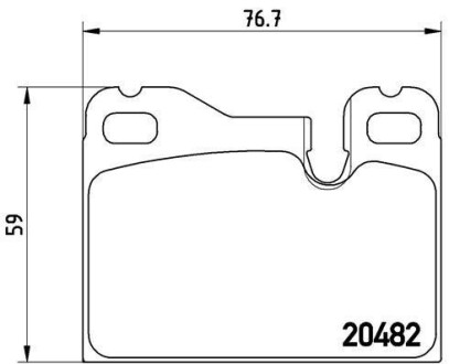 Гальмівні колодки, дискове гальмо (набір) BREMBO P65003