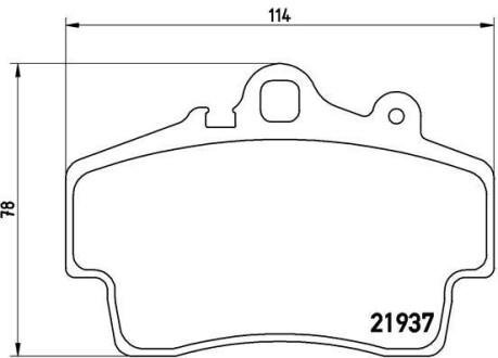 Тормозные колодки BREMBO P65007