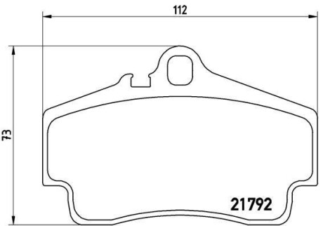 Комплект тормозных колодок, дисковый механизм BREMBO P65008