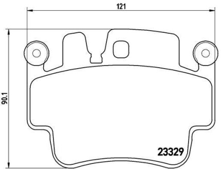 Комплект тормозных колодок, дисковый механизм BREMBO P65009