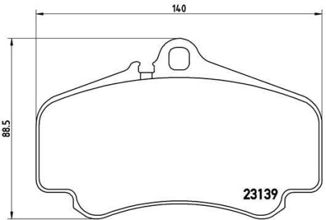 Гальмівні колодки, дискове гальмо (набір) BREMBO P65011